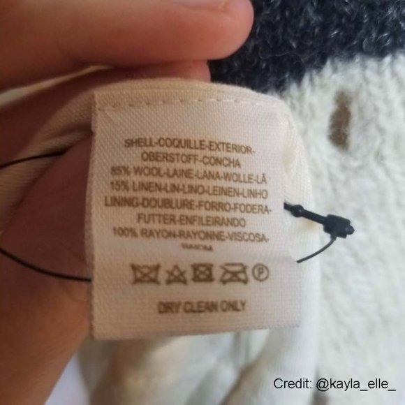 Free People Wool & Linen Earned Stripes Sweater Jacket M - Picture 12 of 13